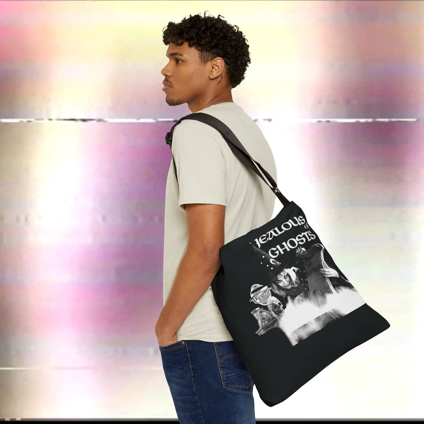 LD Originals - Jealous of Ghosts Adjustable Tote Bag