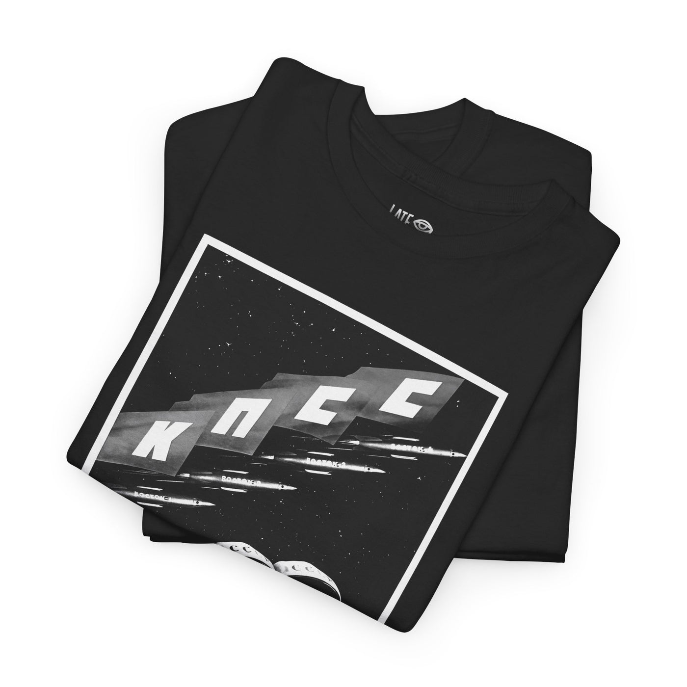 Vintage 1960 Soviet Space Poster Unisex Heavy Cotton Tee