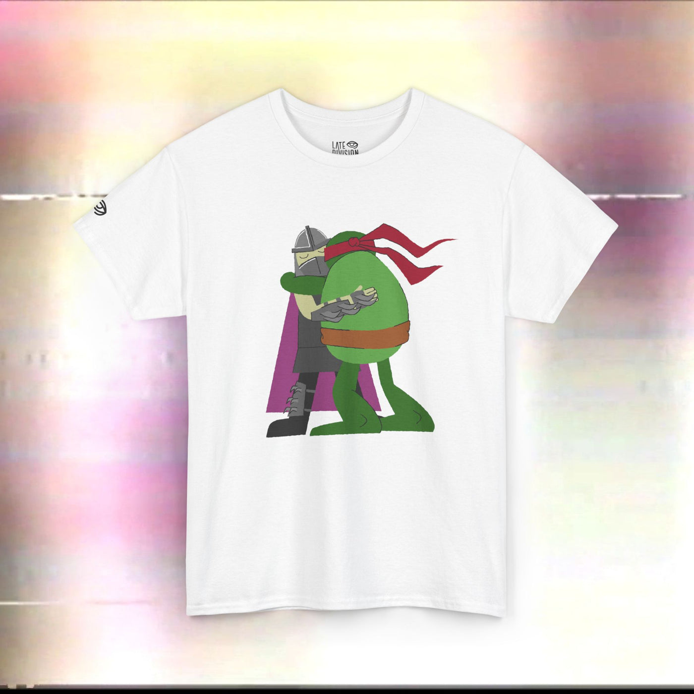 Everyone Needs a Hug! TMNT Raphael and Shredder Hug Tee, Unisex Heavy Cotton Tee
