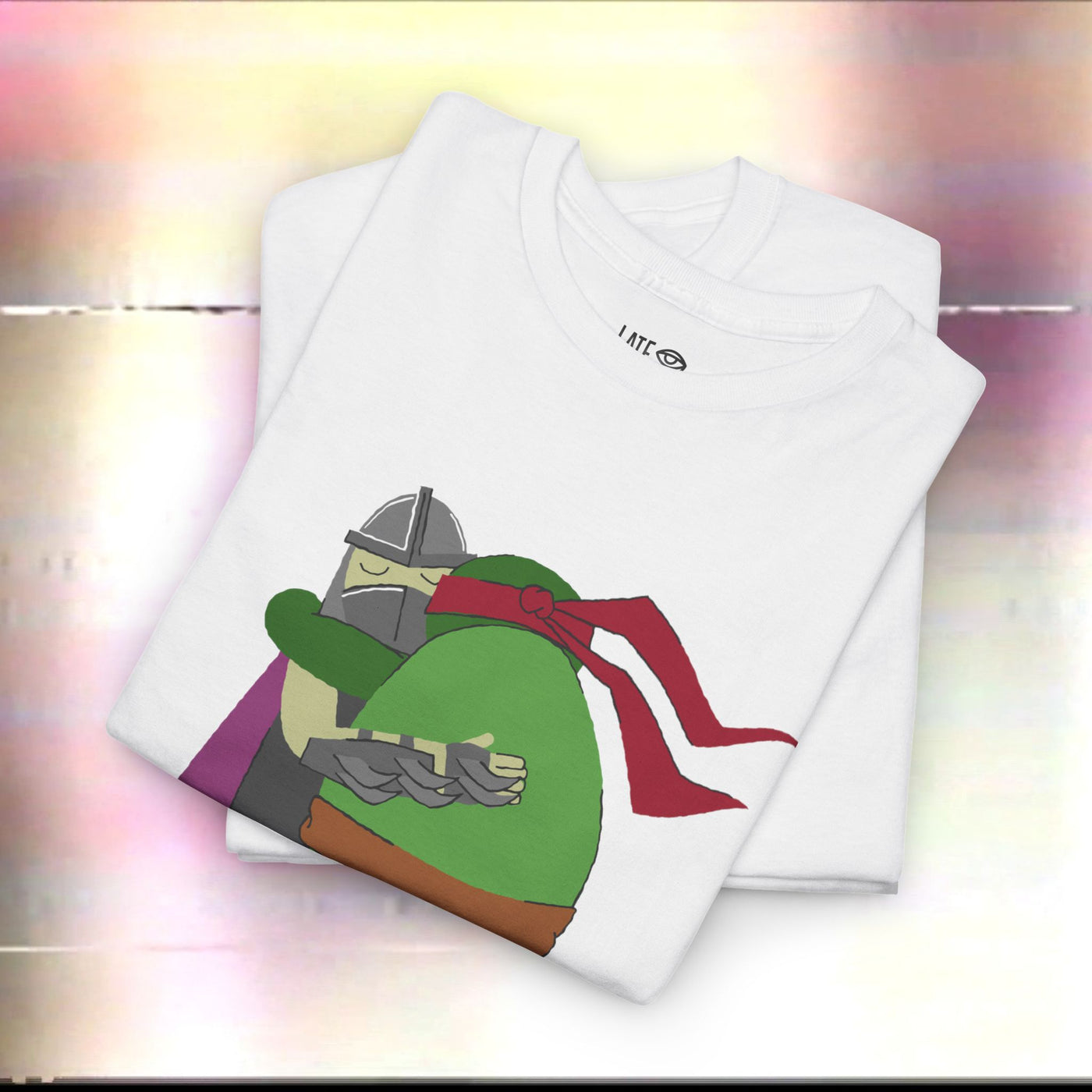 Everyone Needs a Hug! TMNT Raphael and Shredder Hug Tee, Unisex Heavy Cotton Tee